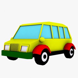 3d toy minibus bus