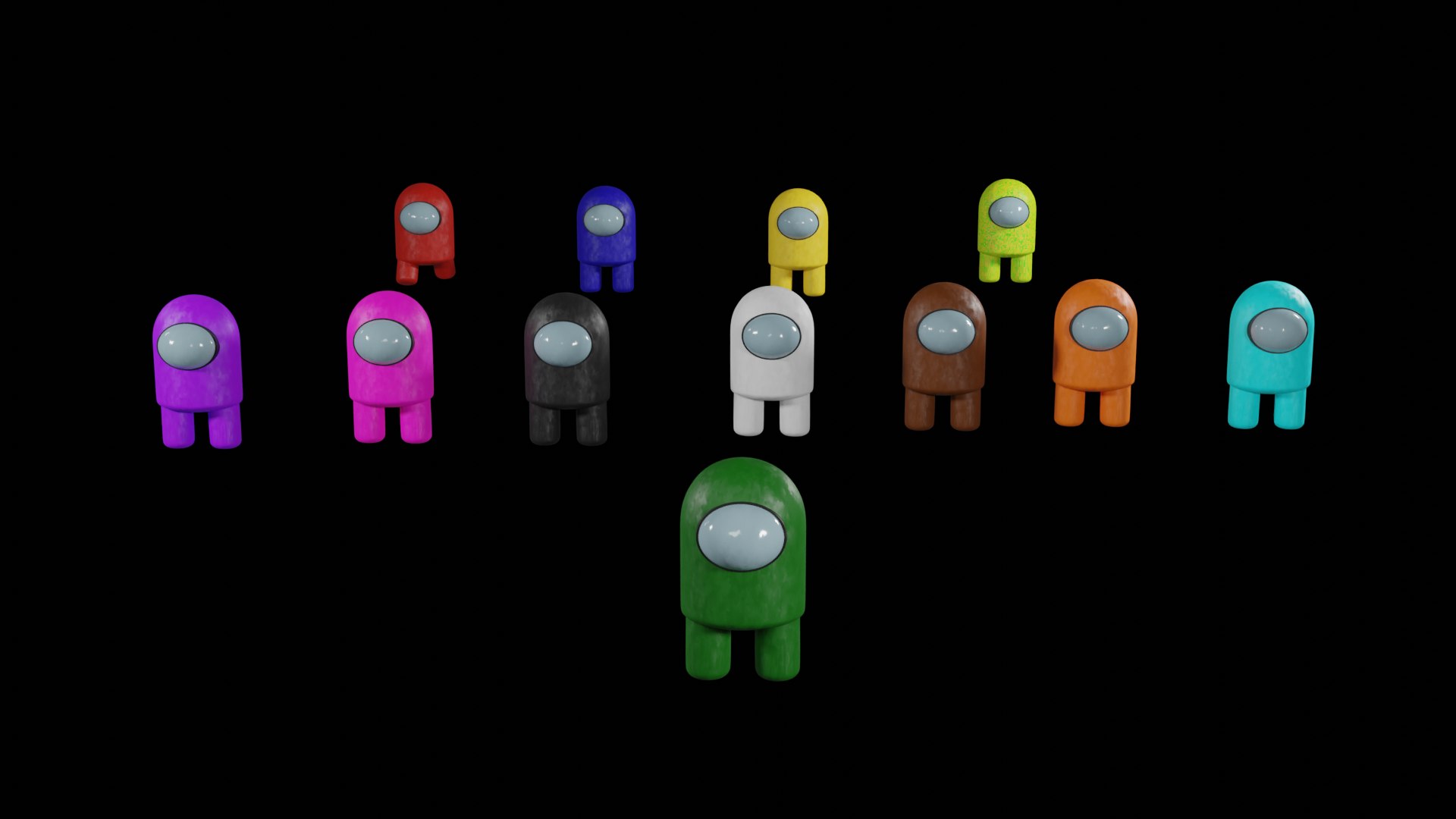 Among Us All Color Model - TurboSquid 1736406