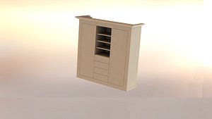 3D model Solid wood cabinet
