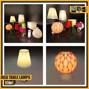 IKEA TABLE LAMPS ::: 10 in 1