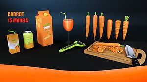 3D Carrot model