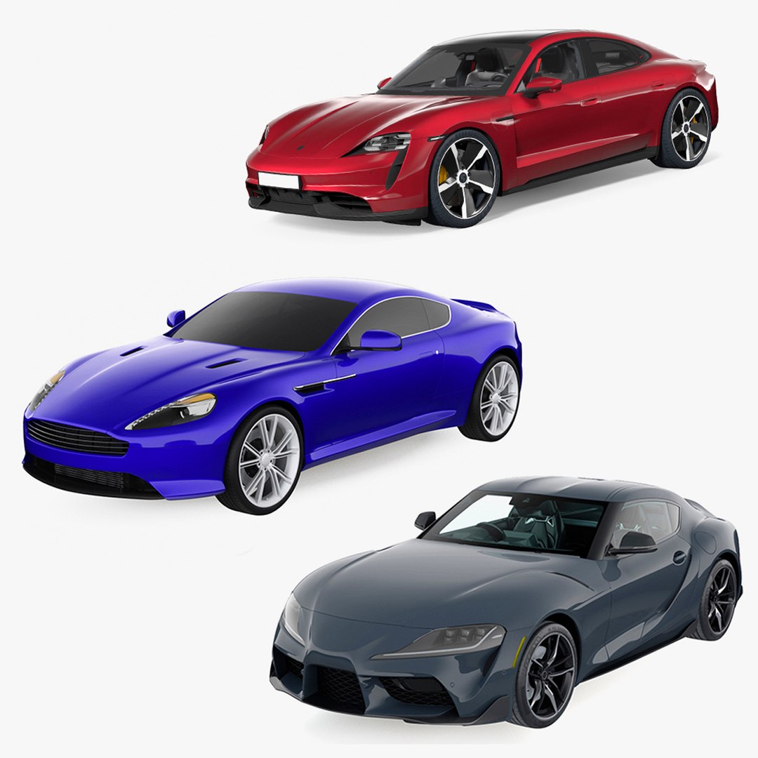 Sport Cars Collection 2 3D model preview