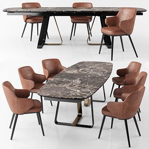 3D calligaris sunshine tavalo table model