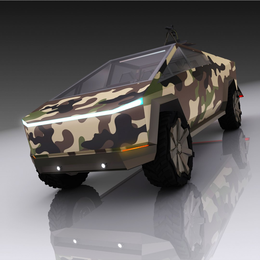 3D model tesla cyber military truck https://p.turbosquid.com/ts-thumb/Ms/Bsd0a7/kI8RS4bs/military0001/jpg/1575814166/1920x1080/fit_q87/cbe8f5b8ae446852191a4e343d54cfee9a6f06c0/military0001.jpg