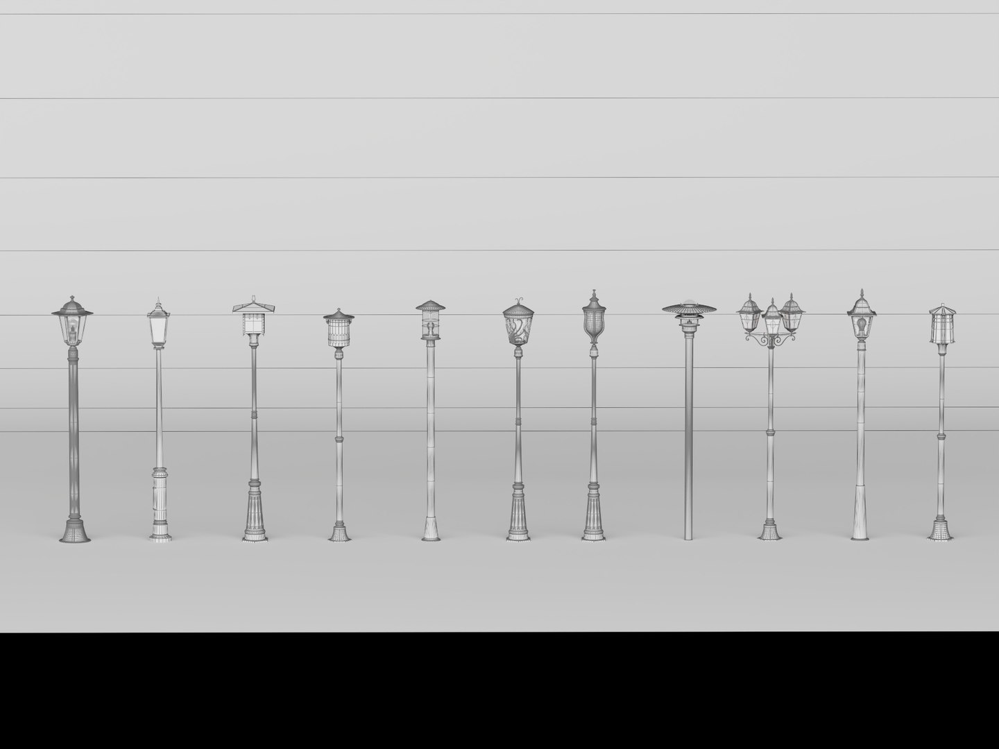 3D model Street Lamps  Lampposts Collection https://p.turbosquid.com/ts-thumb/Ms/DIpCkz/8p/118/jpg/1777516092/1920x1080/fit_q87/be793f3bba50bc4391abf031e99f9a1ddf7a8046/118.jpg