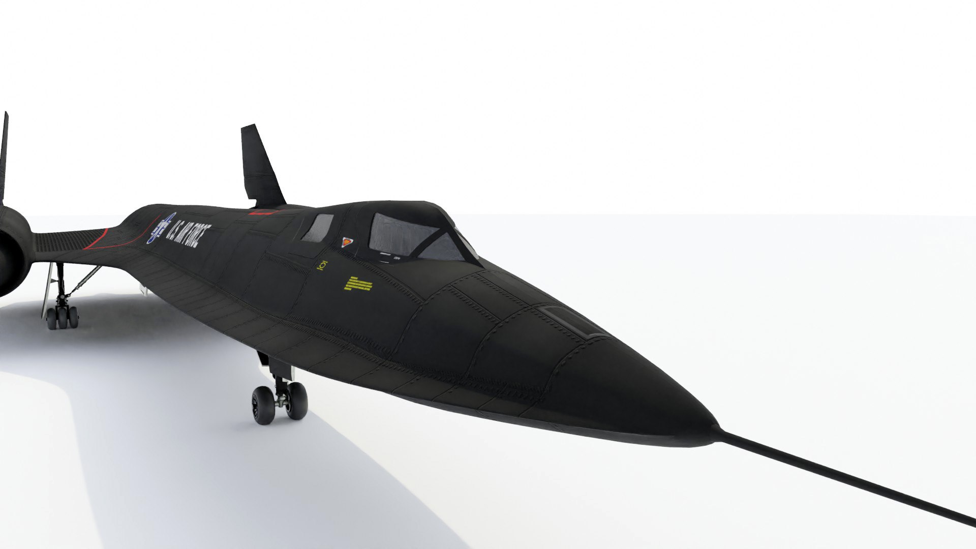 Sr-71 Spy Plane Blackbird 3d Model