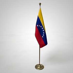 Venezuela Flag and Pole