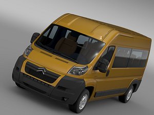 citroen relay window 3d obj