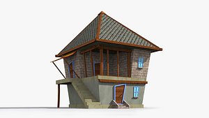 3D cartoon house model