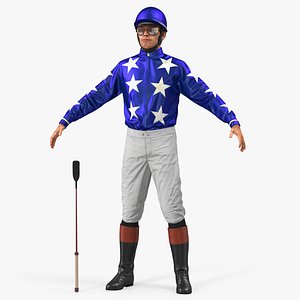horse jockey 3D model