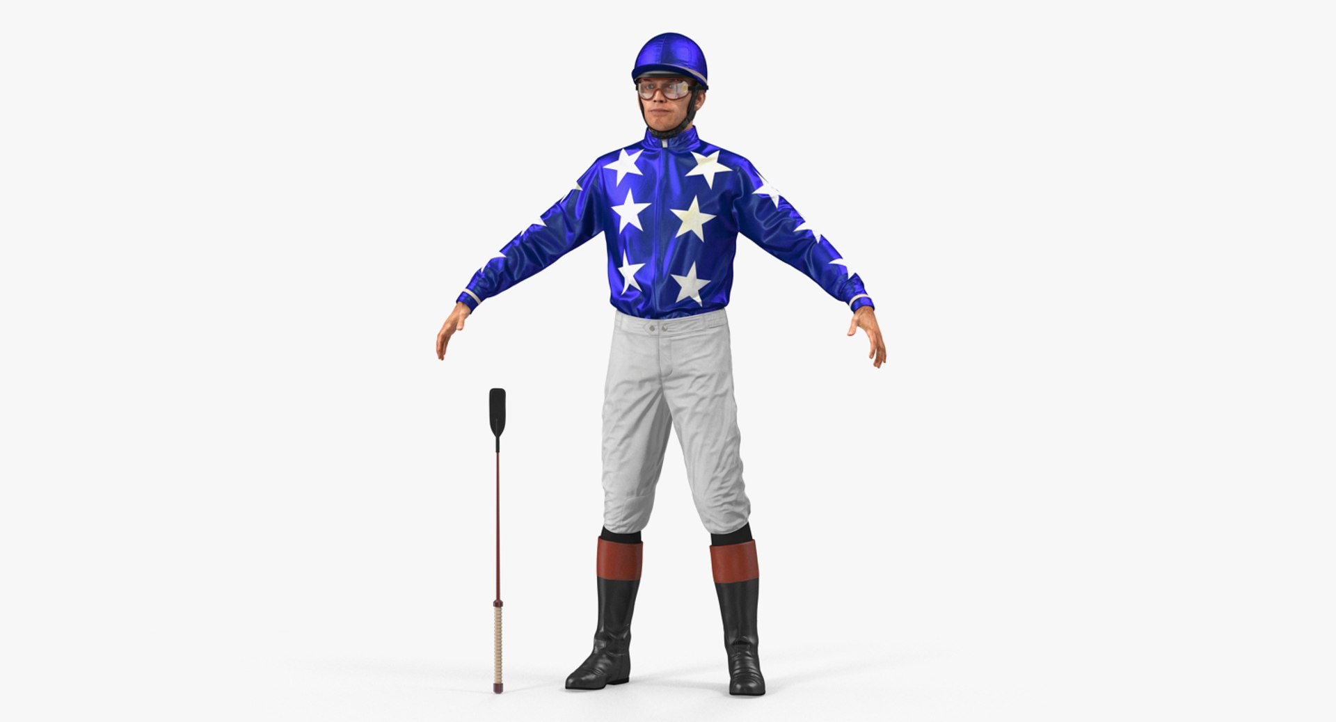 Jockey 3D Model 3D model preview