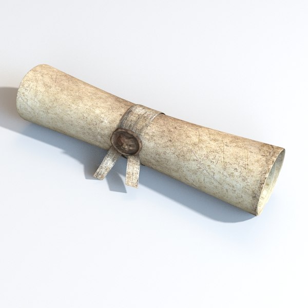 중세 두루마리 3D 모델 - TurboSquid 1394106