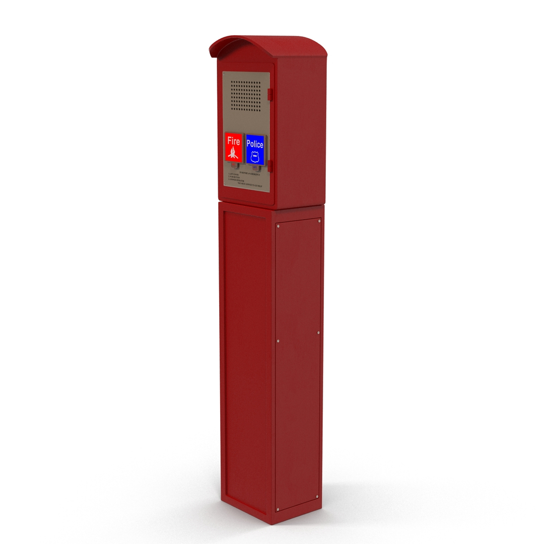 3D New York Police Box - TurboSquid 1152181