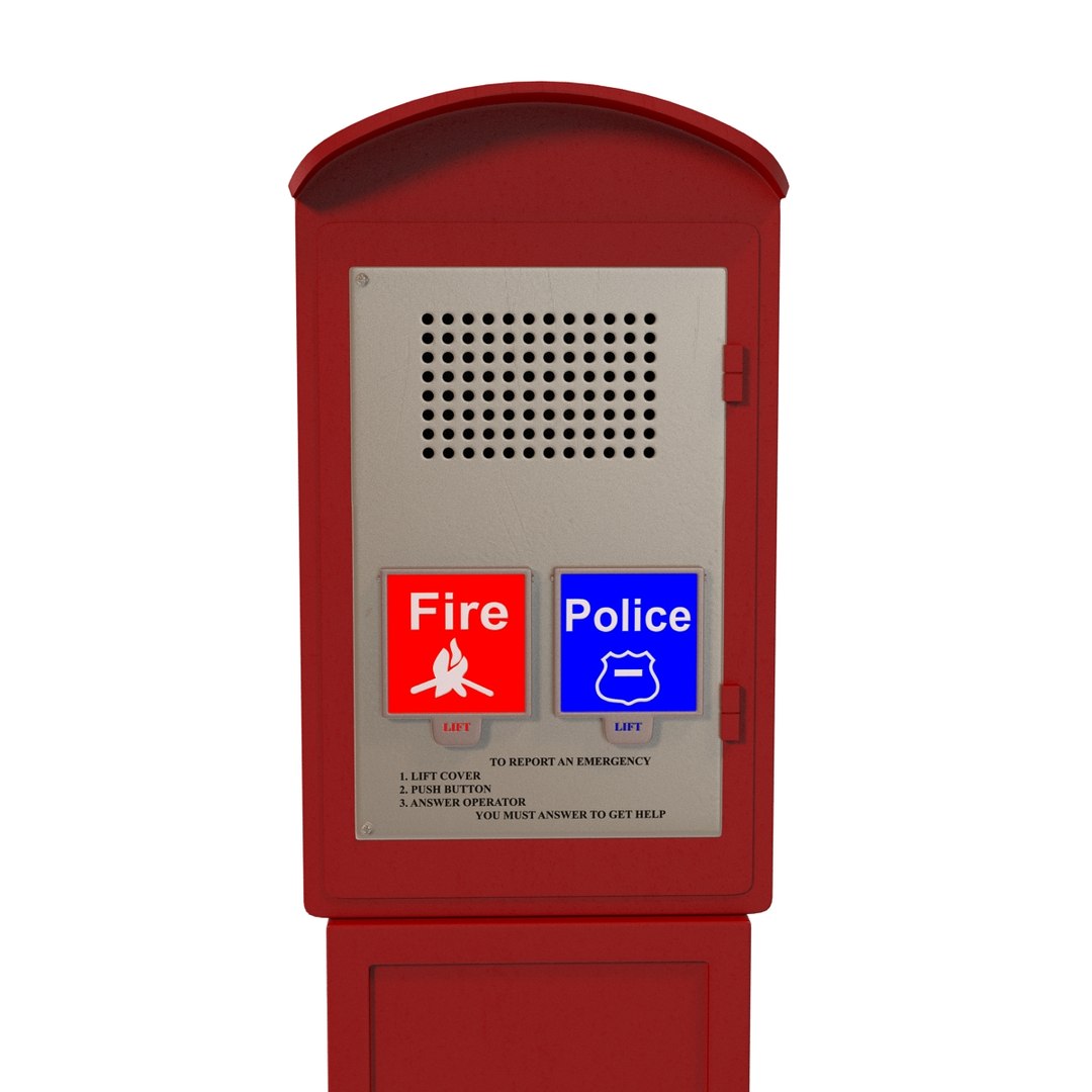 3D New York Police Box - TurboSquid 1152181