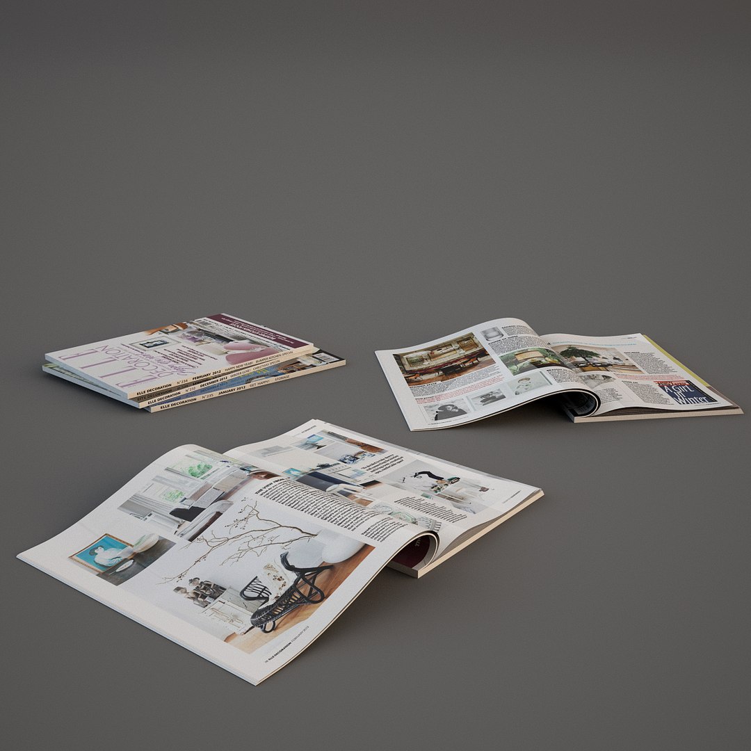 3d Model Photorealistic Magazines