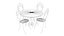 Bidesenal Wrought Iron Table Chair Set 2