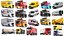 Detailed Largest Trucks And Vans Collection 3D model