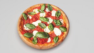 3D Margherita Pizza