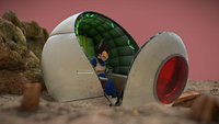 Saiyans Attack Ball Renderable fan art