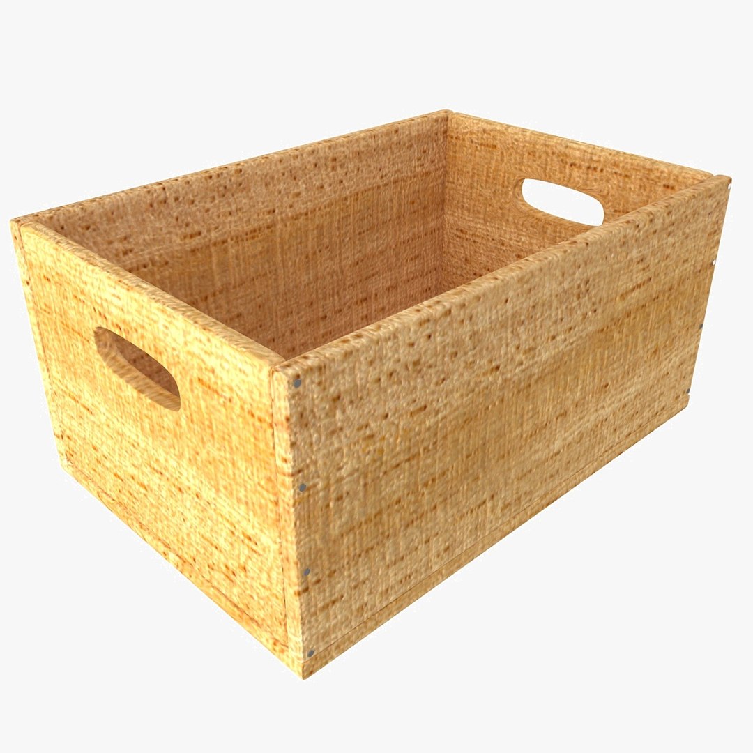 wooden box 3d model