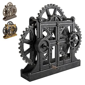 Old Gear Mechanism 3D model