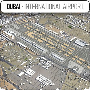 dubai international airport - 3D model
