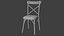 Cross back chair