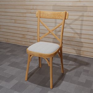 Cross back chair 3D model