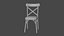 Cross back chair