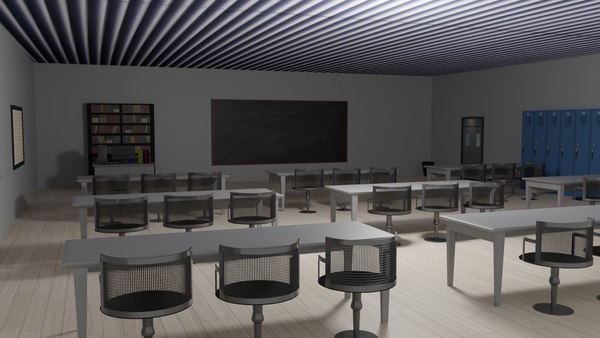 Classroom Blender Models for Download | TurboSquid