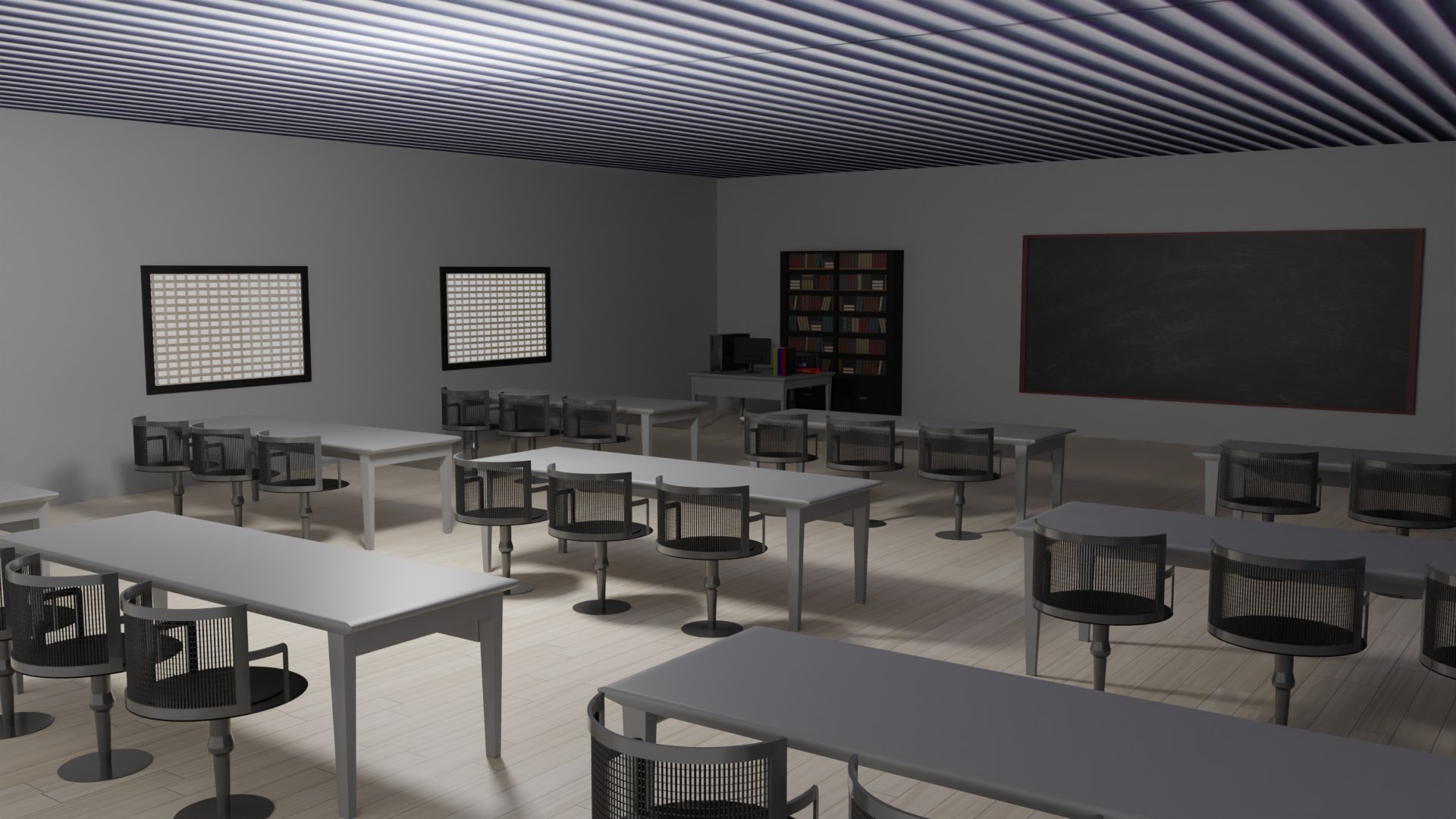 Classroom Interior 3D Model - TurboSquid 2056028