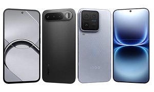 3D Vivo iQOO 15 Ultra Silver And Realme 16 5G Black