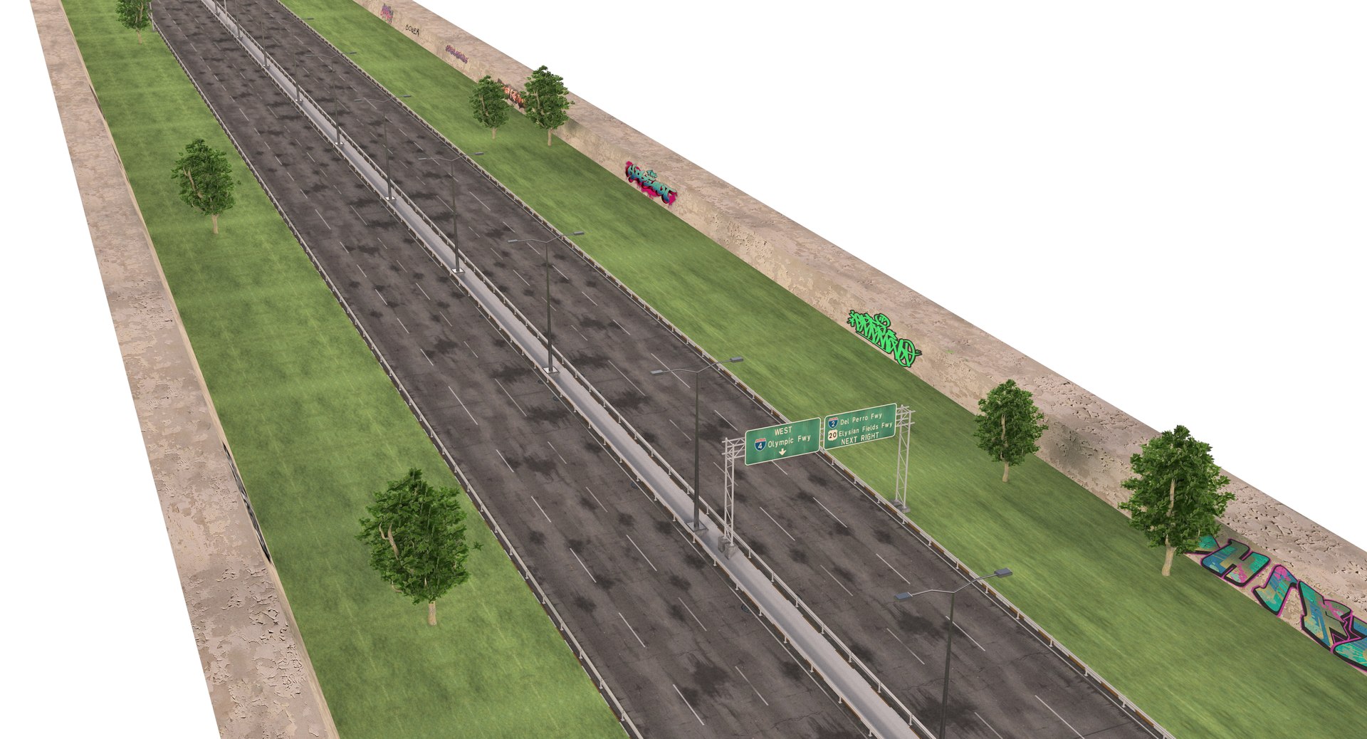Highway Collections Way 3D Model - TurboSquid 1437095