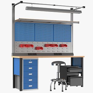 Detailed Workbench 3D model