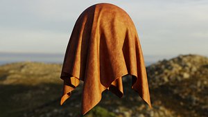 Procedural Orange Tan Leather PBR Material Shader