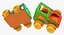 Magnetic Designer Toy Car 3D Model