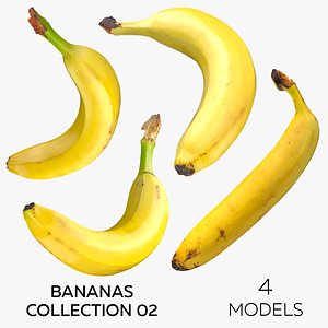 3D Bananas Collection 02 - 4 models