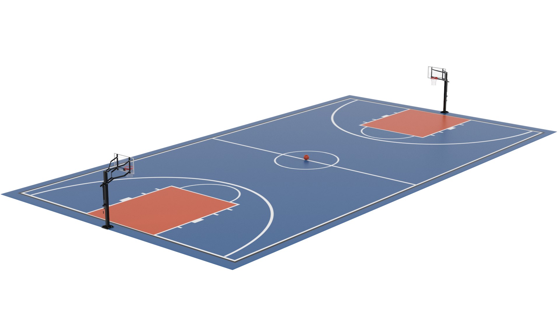 Basketball Court Model TurboSquid 1747208