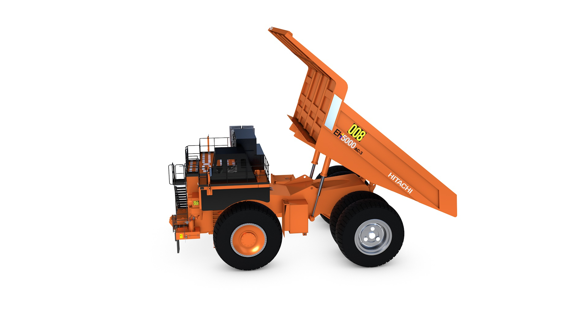 Hitachi Mining Rigged 3D Model - TurboSquid 1460006