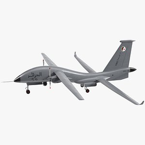 Yabhon United 40-UAV Grey Color Rigged for Maya 3D model
