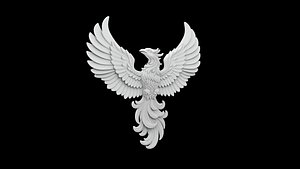 3D Phoenix Emblem Relief 3D Print Model model