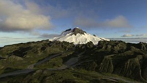 3D Mount Rainier PBR