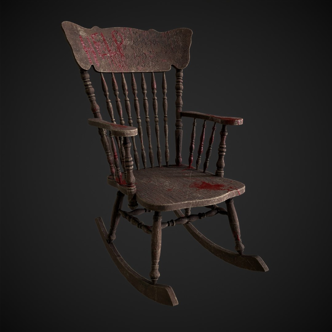 3D Model Vintage Rocking Chair - TurboSquid 2144537