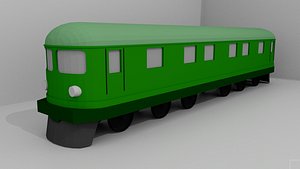 Low Poly Train 03 3D model