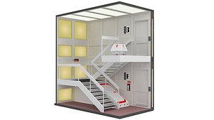 3D Alpha Moonbase Stairwell