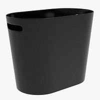 Black Trash Can Bin