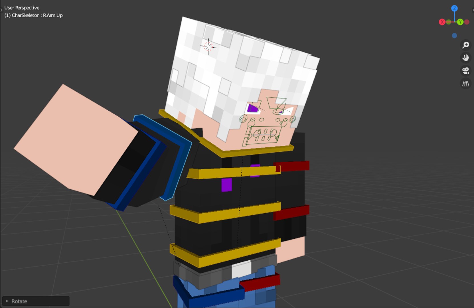 Rigged Minecraft Character Custom 3D Model - TurboSquid 1638933