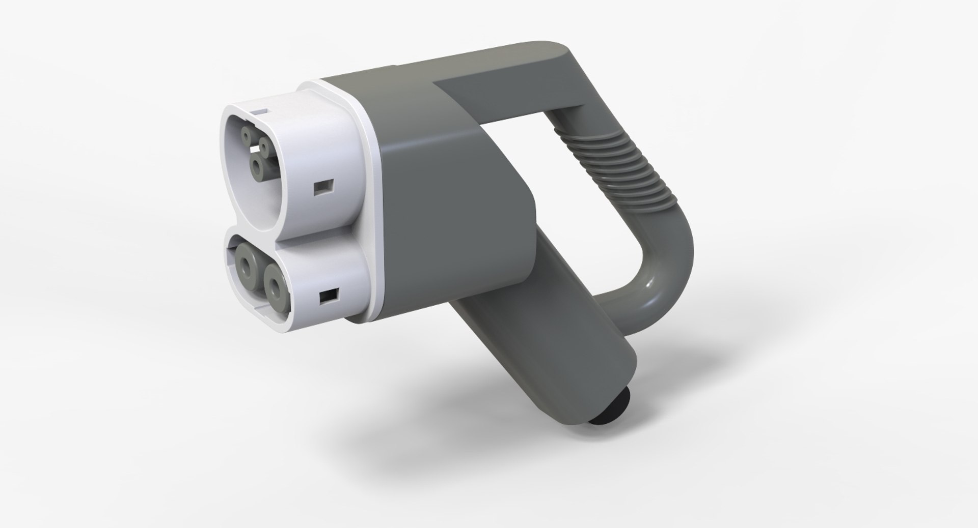 EV charger type 2 plug(female), 3D CAD Model Library