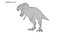 3D model descendant tyrannosaurus rex magnus