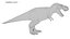 3D model descendant tyrannosaurus rex magnus